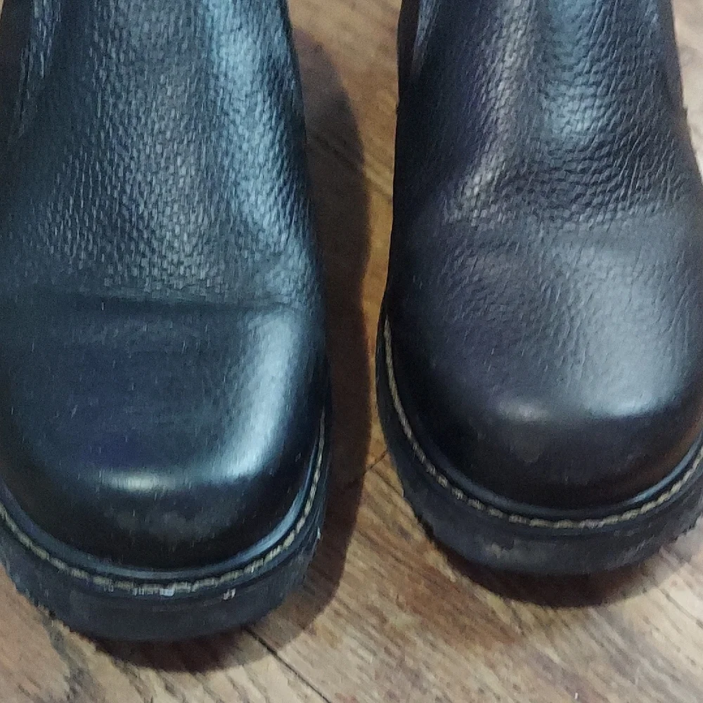 Dr. Scholl's Men's Black Leather Loafers - Picture 6 of 11